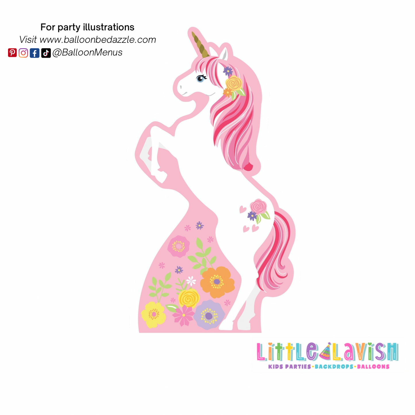 Little Lavish (Large Individual Party Illustrations)- Client Balloon Menu
