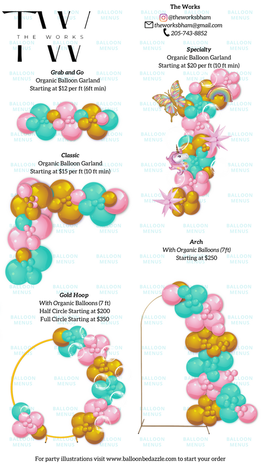 The Works- Client Balloon Menu